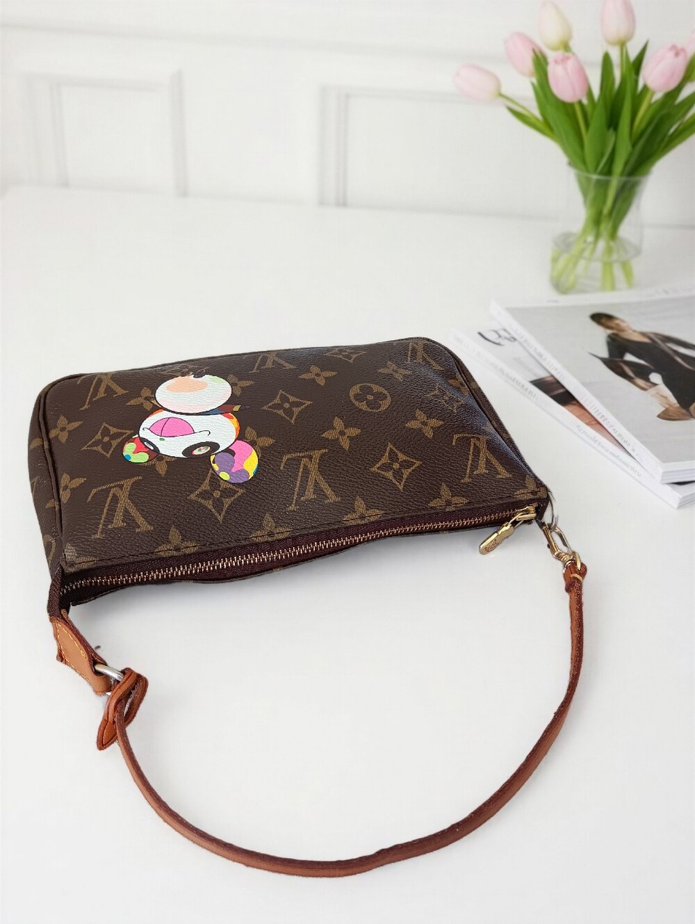 Louis Vuitton Murakami Panda Pochette Accessoires Limited Edition ✨ COA - Picture 10 of 16